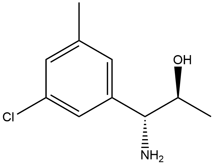 (1R,2S)-1-AMINO-1-(3-CHLORO-5-METHYLPHENYL)PROPAN-2-OL 结构式