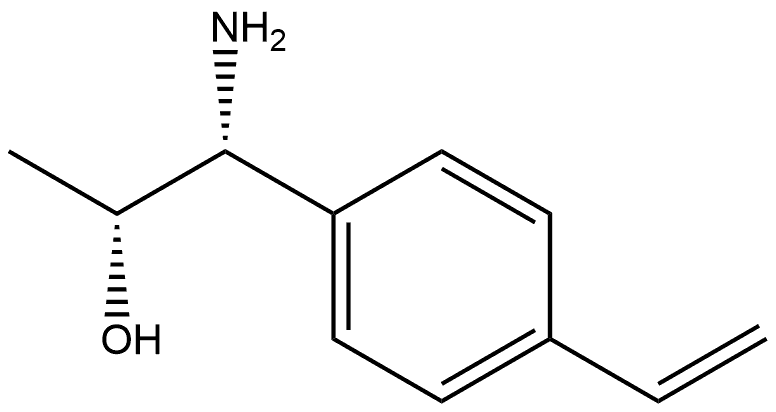 (1R,2R)-1-AMINO-1-(4-VINYLPHENYL)PROPAN-2-OL 结构式