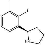 2-(2-iodo-3-methylphenyl)pyrrolidine Struktur