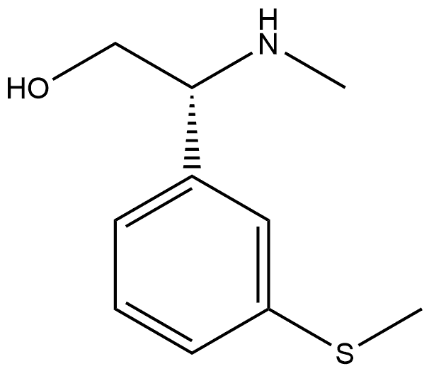 (R)-2-(methylamino)-2-(3-(methylthio)phenyl)ethan-1-ol Structure