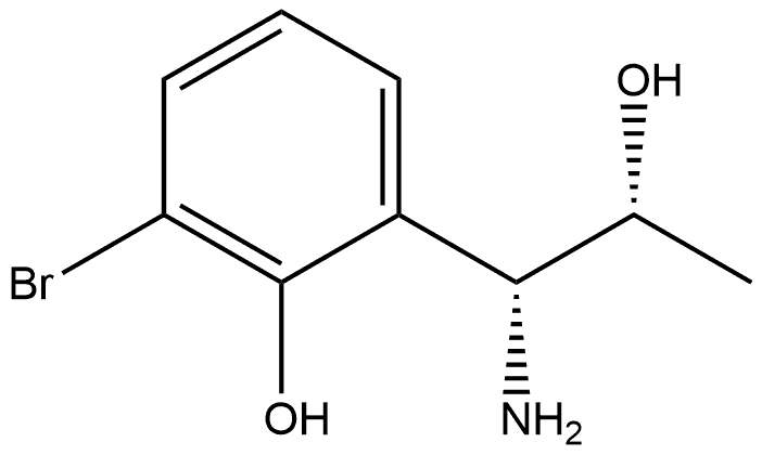 2-((1R,2R)-1-AMINO-2-HYDROXYPROPYL)-6-BROMOPHENOL 结构式