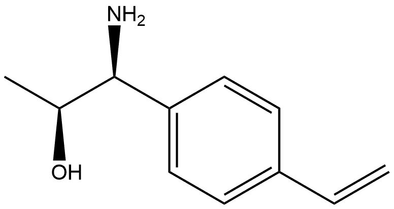 (1S,2S)-1-AMINO-1-(4-VINYLPHENYL)PROPAN-2-OL 结构式