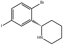 （S）-2-(2-bromo-5-iodophenyl)piperidine Struktur