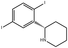 (S)-2-(2,5-diiodophenyl)piperidine Struktur