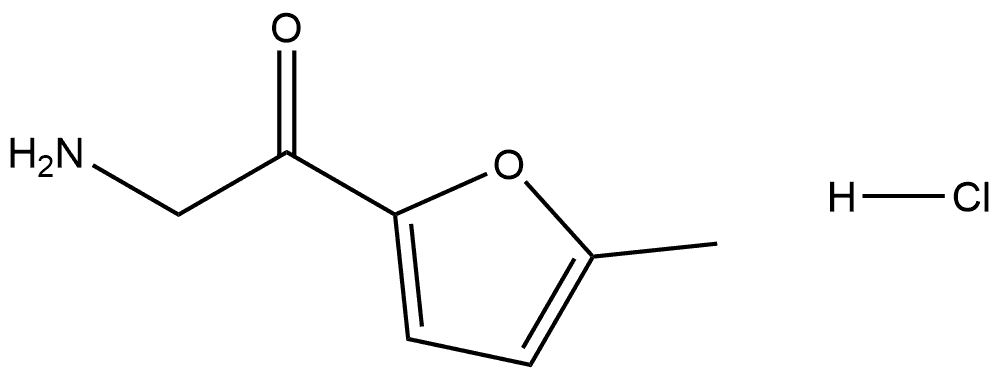 2-Amino-1-(5-methylfuran-2-yl)ethanone Hydrochloride Structure