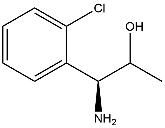 (1S)-1-amino-1-(2-chlorophenyl)propan-2-ol 结构式