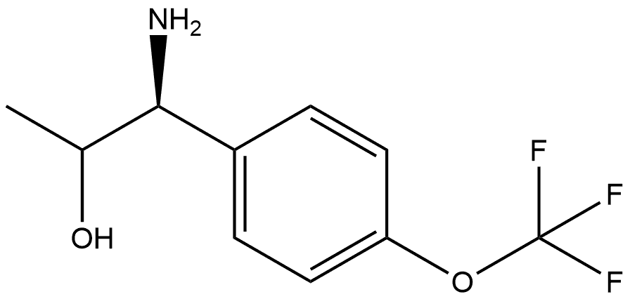 (1S)-1-amino-1-(4-(trifluoromethoxy)phenyl)propan-2-ol 结构式