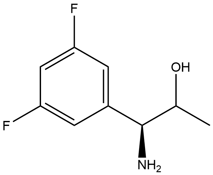 (1S)-1-amino-1-(3,5-difluorophenyl)propan-2-ol Struktur