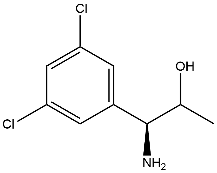 (1S)-1-amino-1-(3,5-dichlorophenyl)propan-2-ol 结构式