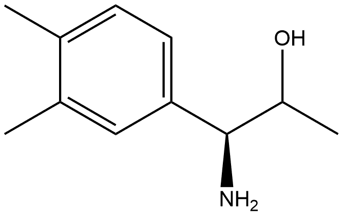 (1S)-1-amino-1-(3,4-dimethylphenyl)propan-2-ol 结构式