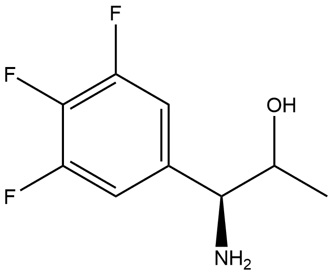 (1S)-1-amino-1-(3,4,5-trifluorophenyl)propan-2-ol 结构式