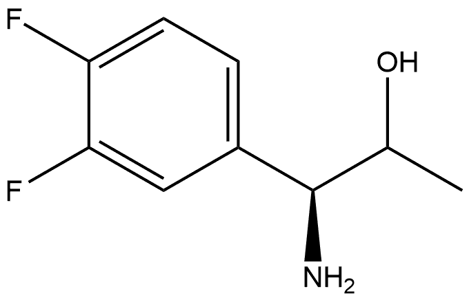 (1S)-1-amino-1-(3,4-difluorophenyl)propan-2-ol 结构式