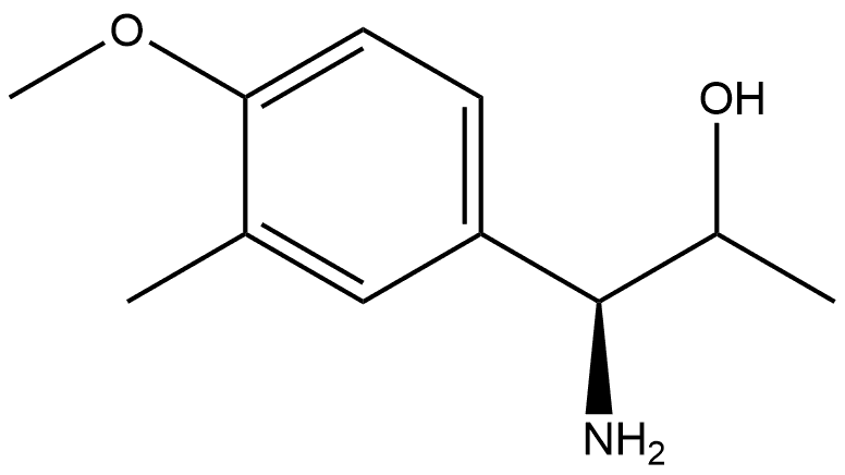 (1S)-1-amino-1-(4-methoxy-3-methylphenyl)propan-2-ol 结构式