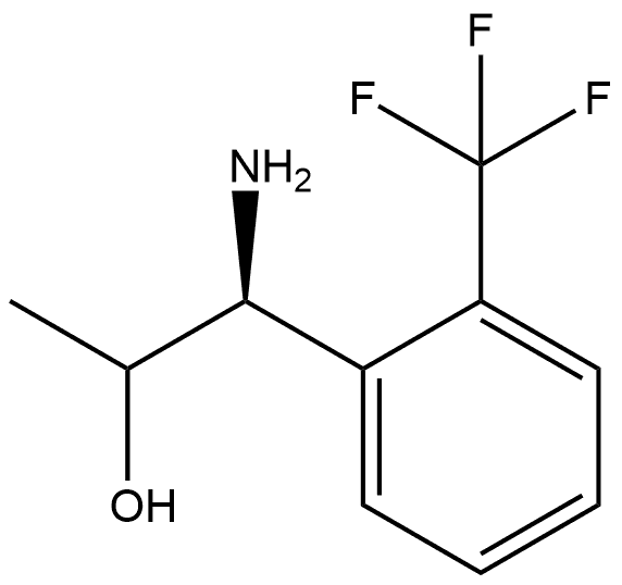 (1S)-1-amino-1-(2-(trifluoromethyl)phenyl)propan-2-ol 结构式