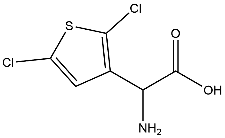 α-Amino-2,5-dichloro-3-thiopheneacetic acid Struktur