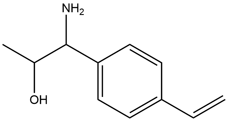1-AMINO-1-(4-ETHENYLPHENYL)PROPAN-2-OL 结构式