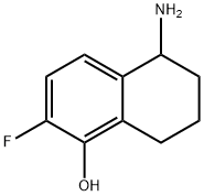 5-Amino-2-fluoro-5,6,7,8-tetrahydronaphthalen-1-ol Structure