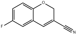2H-1-Benzopyran-3-carbonitrile, 6-fluoro- Struktur