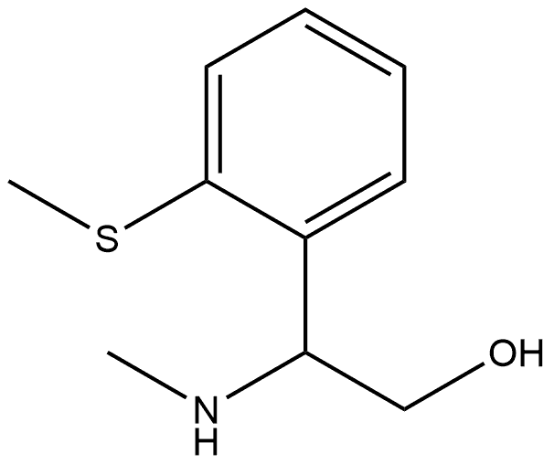 2-(methylamino)-2-(2-(methylthio)phenyl)ethan-1-ol 结构式