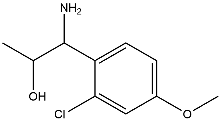 1-AMINO-1-(2-CHLORO-4-METHOXYPHENYL)PROPAN-2-OL Struktur