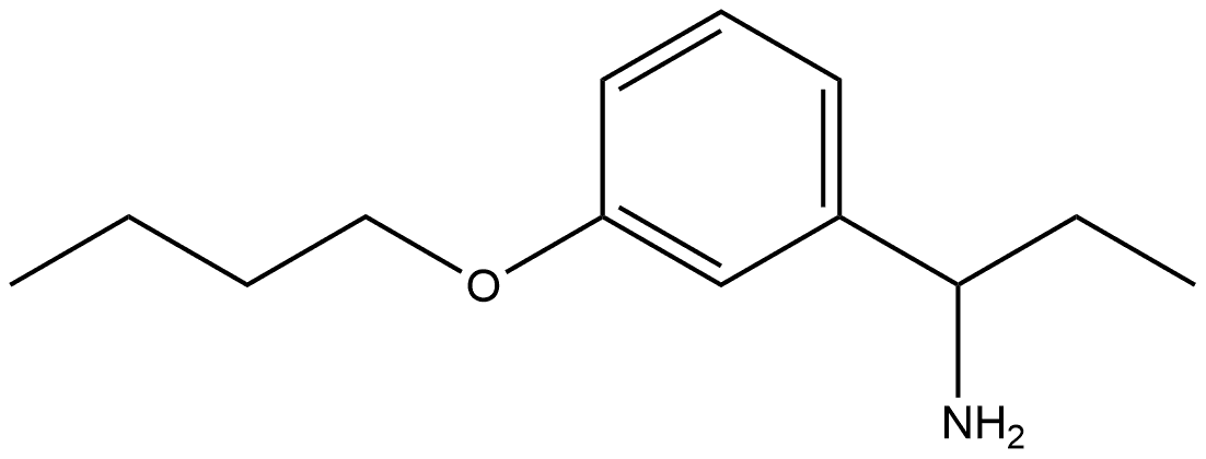 3-Butoxy-α-ethylbenzenemethanamine Structure