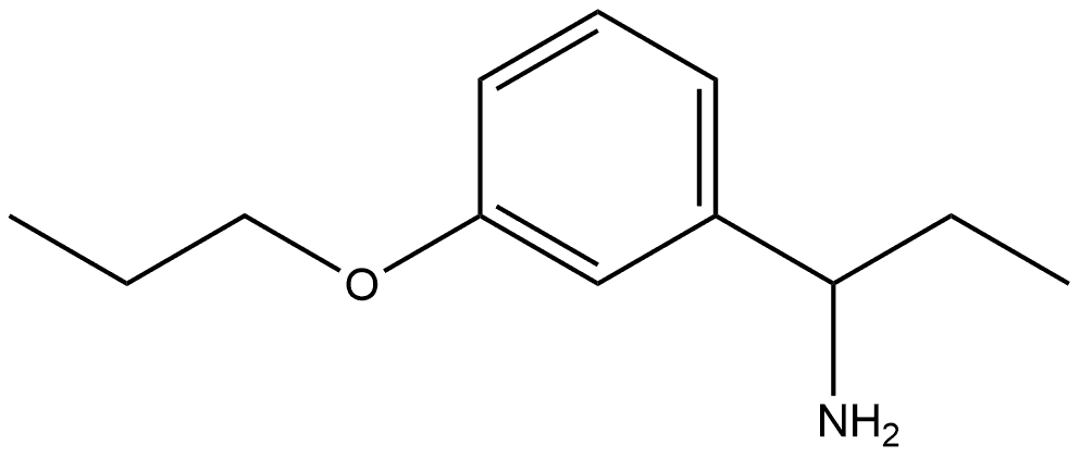 α-Ethyl-3-propoxybenzenemethanamine 结构式
