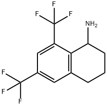 6,8-bis(trifluoromethyl)-1,2,3,4-tetrahydronaphthalen-1-amine Struktur