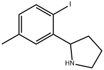 2-(2-iodo-5-methylphenyl)pyrrolidine Struktur