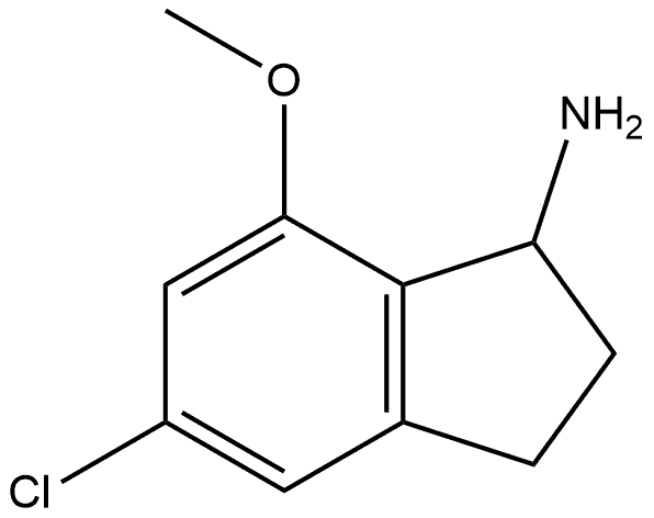 5-chloro-7-methoxy-2,3-dihydro-1H-inden-1-amine Structure