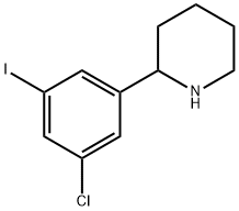 2-(3-chloro-5-iodophenyl)piperidine Structure