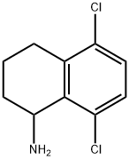 5,8-二氯-1,2,3,4-四氢萘-1-胺, 1337708-30-1, 结构式
