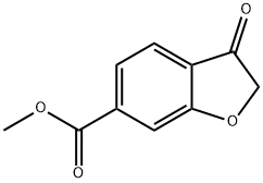 6-Benzofurancarboxylic acid, 2,3-dihydro-3-oxo-, methyl ester 结构式