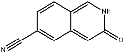 6-Isoquinolinecarbonitrile, 2,3-dihydro-3-oxo- Structure