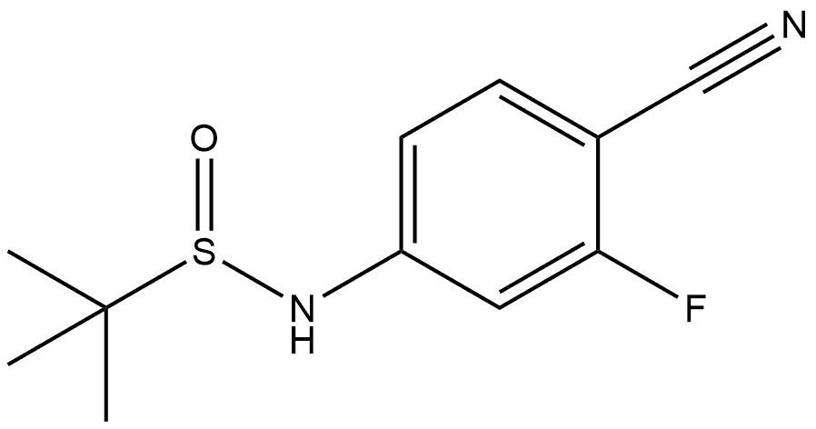 2-Propanesulfinamide, N-(4-cyano-3-fluorophenyl)-2-methyl-