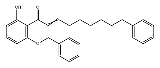 2-Nonen-1-one, 1-[2-hydroxy-6-(phenylmethoxy)phenyl]-9-phenyl- Structure