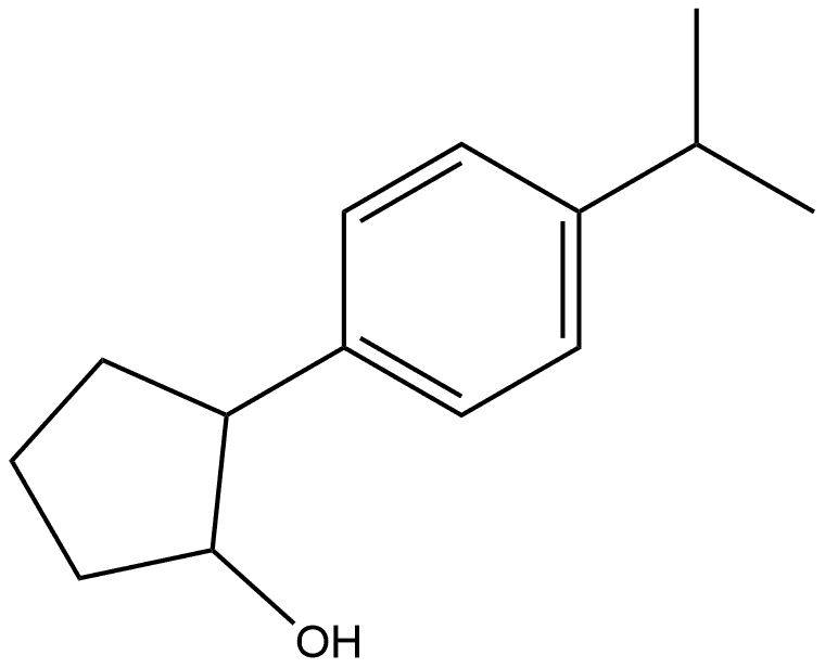 2-[4-(1-Methylethyl)phenyl]cyclopentanol Structure