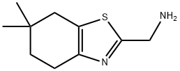 (6,6-DIMETHYL-4,5,6,7-TETRAHYDRO-1,3-BENZOTHIAZOL-2-YL)METHANAMINE Struktur