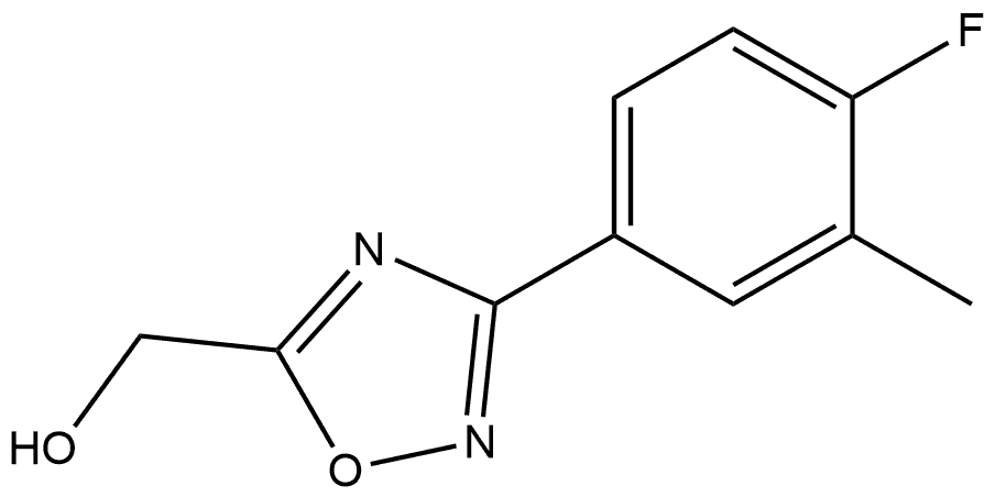 3-(4-Fluoro-3-methylphenyl)-1,2,4-oxadiazol-5-yl]methanol Structure