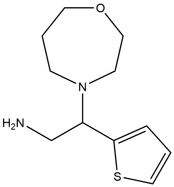1,4-Oxazepine-4(5H)-ethanamine, tetrahydro-β-2-thienyl-,1339204-18-0,结构式