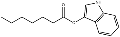 Heptanoic acid 1H-indol-3-yl ester Structure