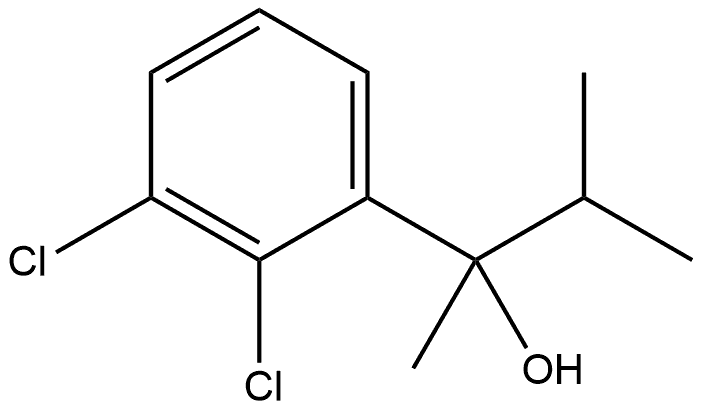 2,3-Dichloro-α-methyl-α-(1-methylethyl)benzenemethanol 结构式