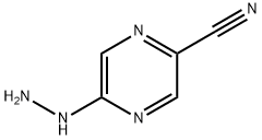 2-Pyrazinecarbonitrile, 5-hydrazinyl- Structure