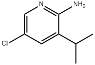 5-氯-3-(丙-2-基)吡啶-2-胺,1339645-74-7,结构式