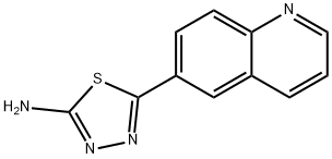 2-氨基-5-(6-喹啉基)-1,3,4-噻二唑 结构式