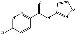 3-Pyridazinecarboxamide, 6-chloro-N-3-isoxazolyl- Struktur