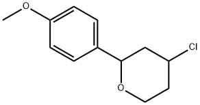 4-Chlorotetrahydro-2-(4-methoxyphenyl)-2H-pyran Struktur