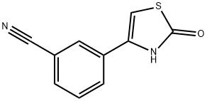Benzonitrile, 3-(2,3-dihydro-2-oxo-4-thiazolyl)- Structure