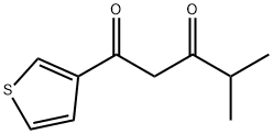 1,3-Pentanedione, 4-methyl-1-(3-thienyl)- Structure
