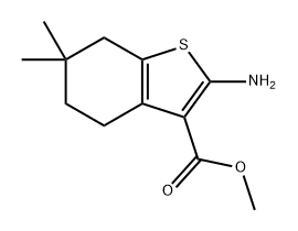 2-氨基-6,6-二甲基-4,5,6,7-四氢苯并[B]噻吩-3-羧酸甲酯, 1340164-13-7, 结构式