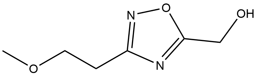 3-(2-甲氧基乙基)-1,2,4-噁二唑-5-基]甲醇 结构式